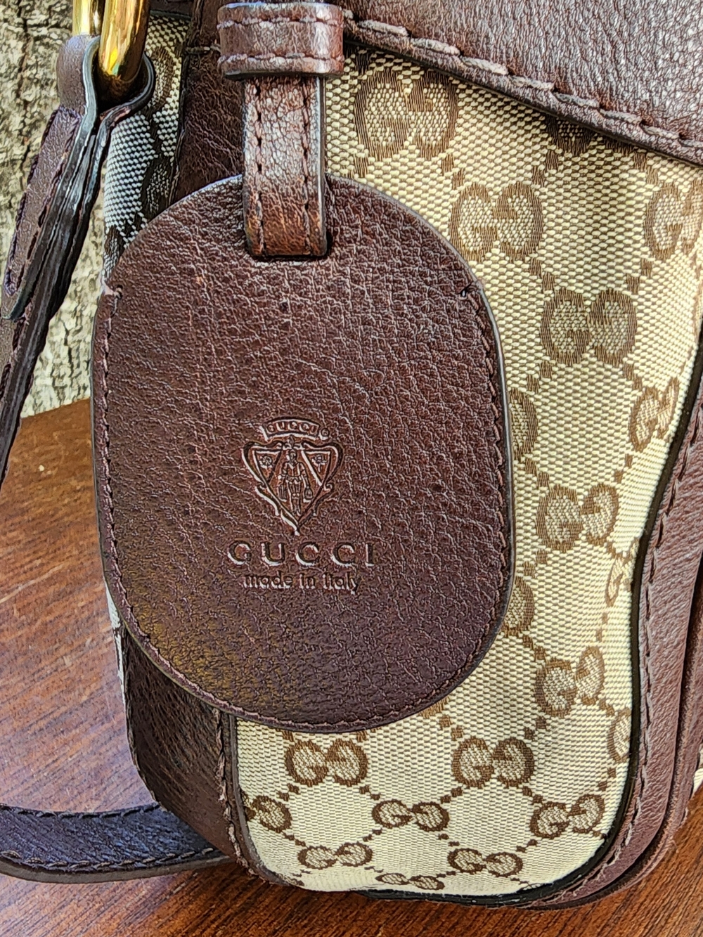 Gucci Brown GG Canvas Medium Running Hobo Bag Gold Hardware 247185 - Picture 6 of 16